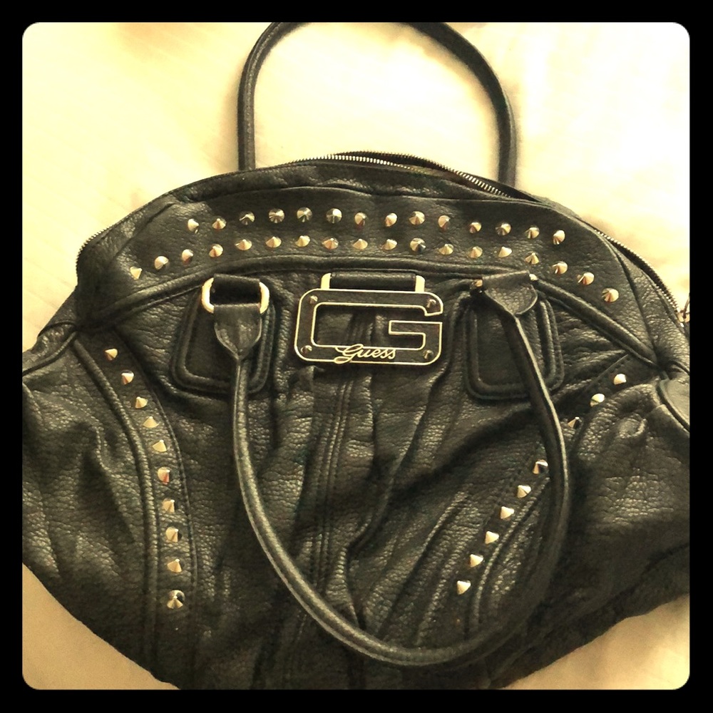 Guess black leather purse